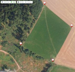 Testovací polygon - louka