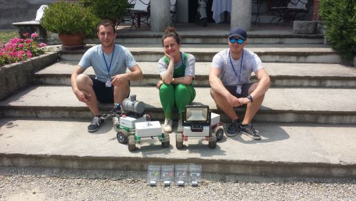 The team, robots and ... prizes