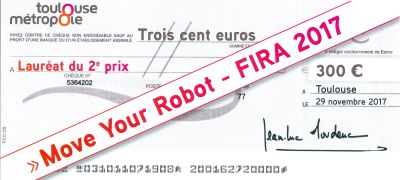 Trois cent euros cheque