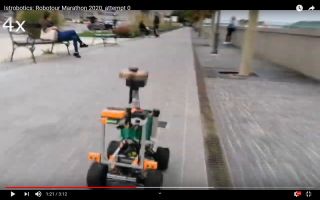 Istrobotics: Robotour Marathon 2020, attempt 0
