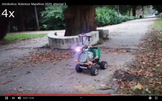 Istrobotics: Robotour Marathon 2020, attempt 3