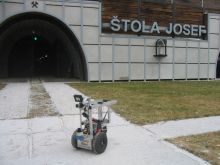 The entrance and Eduro robot